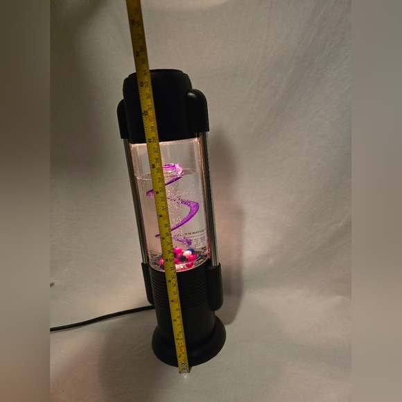 Kenart Spiral Ball Water Lamp Motion 90s Light Up Black KL-108 Parts Only - Picture 6 of 12